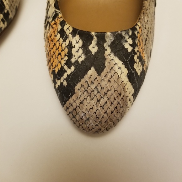 Coach Leather Snakeskin Heels - Picture 4 of 7